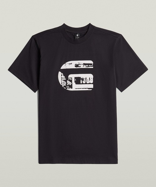 G-STAR（ジースター）の「G Icon Graphic T-Shirt/ブランドロゴグラフィックTシャツ（Tシャツ/カットソー・メンズ・ダークブラック/ホワイト・SMALL/X-SMALL/MEDIUM/LARGE/X-LARGE）」の13枚目の写真