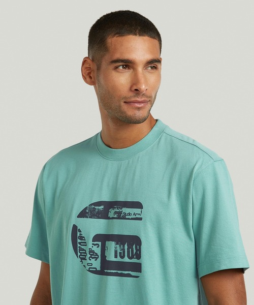 G-STAR（ジースター）の「G Icon Graphic T-Shirt/ブランドロゴグラフィックTシャツ（Tシャツ/カットソー・メンズ・ダークブラック/ホワイト・SMALL/X-SMALL/MEDIUM/LARGE/X-LARGE）」の16枚目の写真