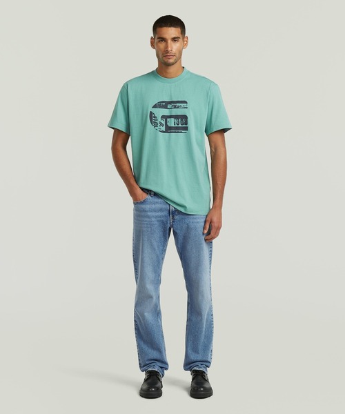 G-STAR（ジースター）の「G Icon Graphic T-Shirt/ブランドロゴグラフィックTシャツ（Tシャツ/カットソー・メンズ・ダークブラック/ホワイト・SMALL/X-SMALL/MEDIUM/LARGE/X-LARGE）」の17枚目の写真