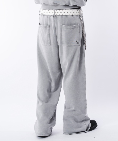 SHORT ROUND（ショートラウンド）の「SHORT ROUND/【26年春新作】ブリーチハトメスウェットパンツ（スウェットパンツ・メンズ・グレー/ブラック系その他・MEDIUM/LARGE）」の18枚目の写真