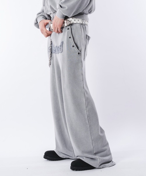 SHORT ROUND（ショートラウンド）の「SHORT ROUND/【26年春新作】ブリーチハトメスウェットパンツ（スウェットパンツ・メンズ・グレー/ブラック系その他・MEDIUM/LARGE）」の20枚目の写真