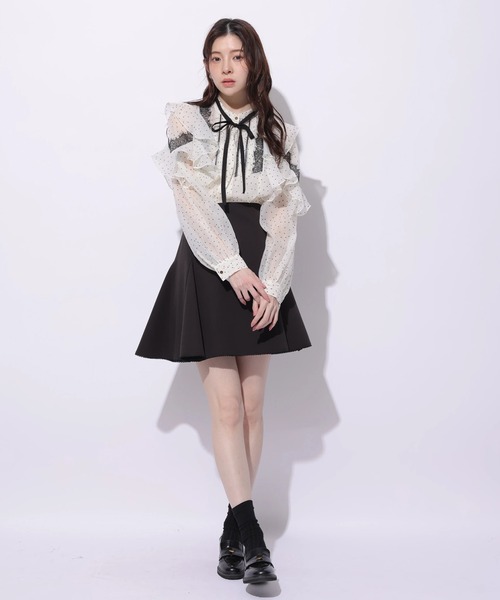 Rirandture（リランドチュール）の「サーキュラーフレアミニスカート（スカート・レディース・ブラック・0/1/2）」の3枚目の写真