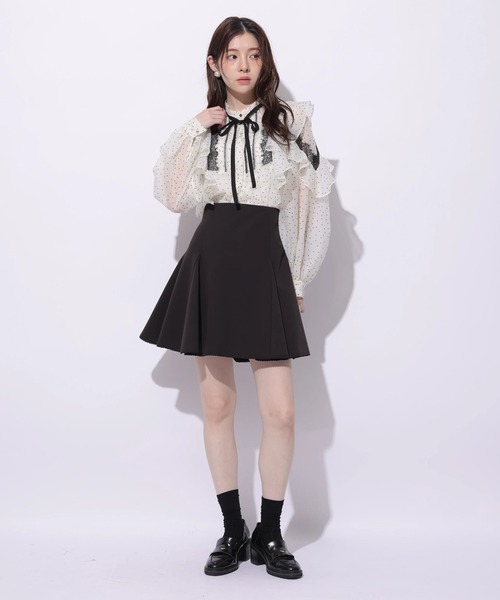 Rirandture（リランドチュール）の「サーキュラーフレアミニスカート（スカート・レディース・ブラック・0/1/2）」の4枚目の写真