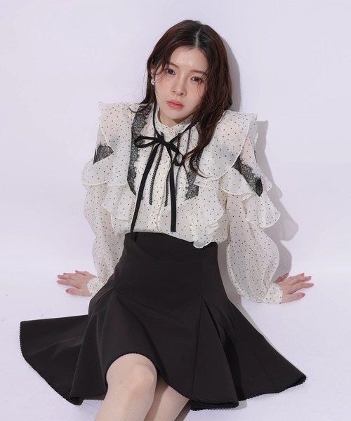 Rirandture（リランドチュール）の「サーキュラーフレアミニスカート（スカート・レディース・ブラック・0/1/2）」の6枚目の写真