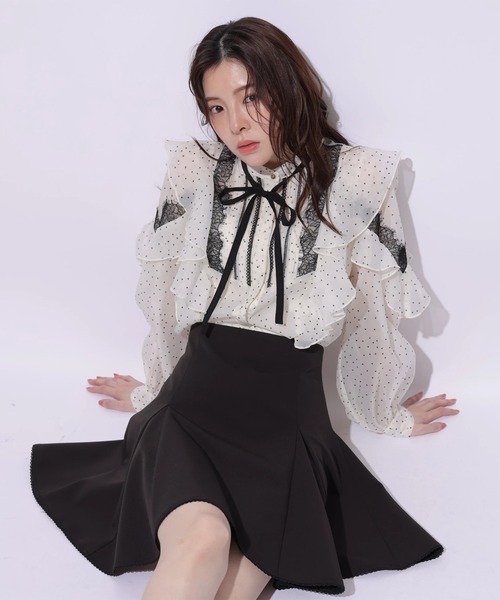 Rirandture（リランドチュール）の「サーキュラーフレアミニスカート（スカート・レディース・ブラック・0/1/2）」の7枚目の写真