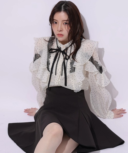 Rirandture（リランドチュール）の「サーキュラーフレアミニスカート（スカート・レディース・ブラック・0/1/2）」の8枚目の写真