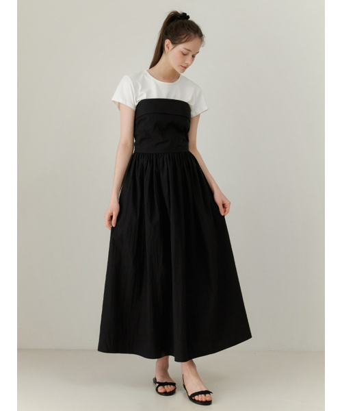 RE_L(リエル)の「Doing bustier dress_2way (black)(ワンピース・レディース・その他・FREE)」の1枚目の写真