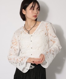 PAGEBOY | ヴィンテージレースフレアスリーブブラウス(シャツ/ブラウス)