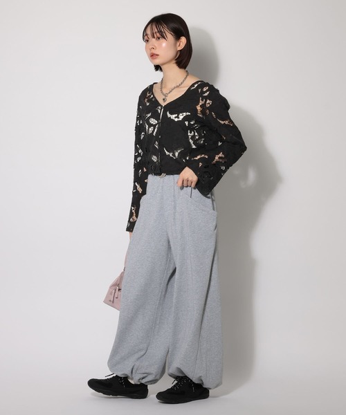 PAGEBOY（ページボーイ）の「ヴィンテージレースフレアスリーブブラウス（シャツ/ブラウス・レディース・ブラック/オフホワイト・FREE）」の16枚目の写真