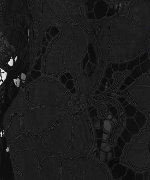 PAGEBOY（ページボーイ）の「ヴィンテージレースフレアスリーブブラウス（シャツ/ブラウス・レディース・ブラック/オフホワイト・FREE）」の15枚目の写真