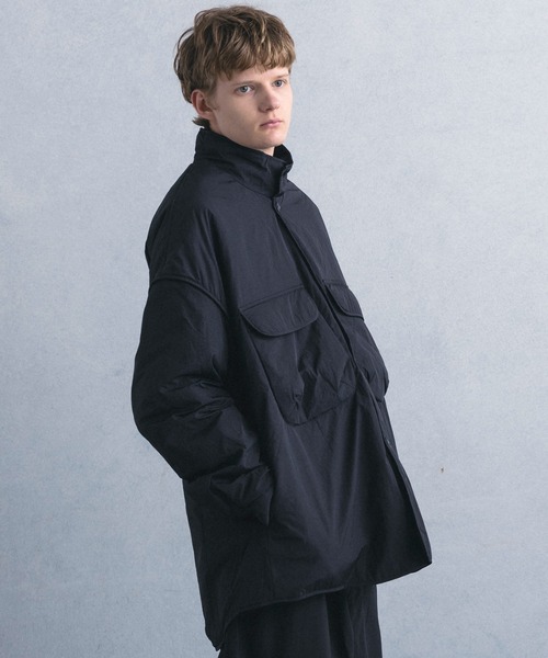 +phenix(プラスフェニックス)の「【WEB・直営店限定】+phenix(プラスフェニックス)PADDED STAND BLOUSON パデッド スタンド ブルゾン(ブルゾン・メンズ・ブラック/ブラウン・M/L)」の4枚目の写真