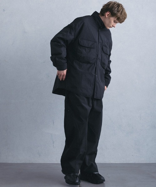 +phenix(プラスフェニックス)の「【WEB・直営店限定】+phenix(プラスフェニックス)PADDED STAND BLOUSON パデッド スタンド ブルゾン(ブルゾン・メンズ・ブラック/ブラウン・M/L)」の8枚目の写真