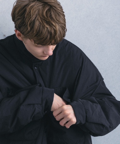 +phenix(プラスフェニックス)の「【WEB・直営店限定】+phenix(プラスフェニックス)PADDED STAND BLOUSON パデッド スタンド ブルゾン(ブルゾン・メンズ・ブラック/ブラウン・M/L)」の11枚目の写真
