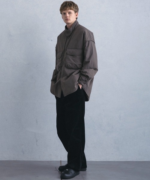 +phenix(プラスフェニックス)の「【WEB・直営店限定】+phenix(プラスフェニックス)PADDED STAND BLOUSON パデッド スタンド ブルゾン(ブルゾン・メンズ・ブラック/ブラウン・M/L)」の15枚目の写真