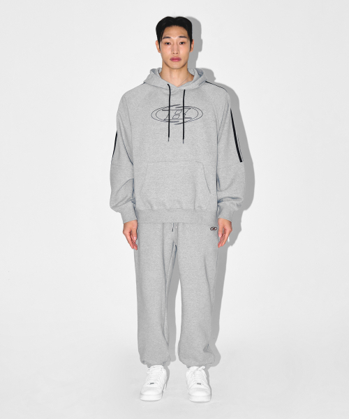 BORN TO WIN（ボーントゥウィン）の「CHROME B JOGGER PANTS [MELANGE GREY]（スウェットパンツ・メンズ・その他・2/1）」の2枚目の写真