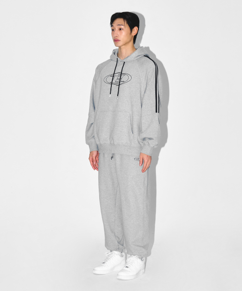 BORN TO WIN（ボーントゥウィン）の「CHROME B JOGGER PANTS [MELANGE GREY]（スウェットパンツ・メンズ・その他・2/1）」の3枚目の写真