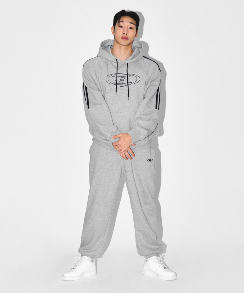 BORN TO WIN（ボーントゥウィン）の「CHROME B JOGGER PANTS [MELANGE GREY]（スウェットパンツ・メンズ・その他・2/1）」の5枚目の写真