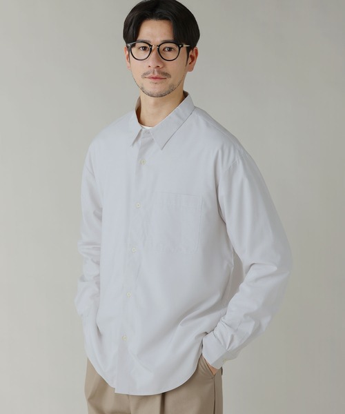 LIL VENDARS（リルヴェンダース）の「Buyer's Select/イージーケアレギュラーカラー長袖シャツ（シャツ/ブラウス・メンズ・ブルー/ブルー系/ホワイト/ライトグレー系・M/L/LL）」の9枚目の写真