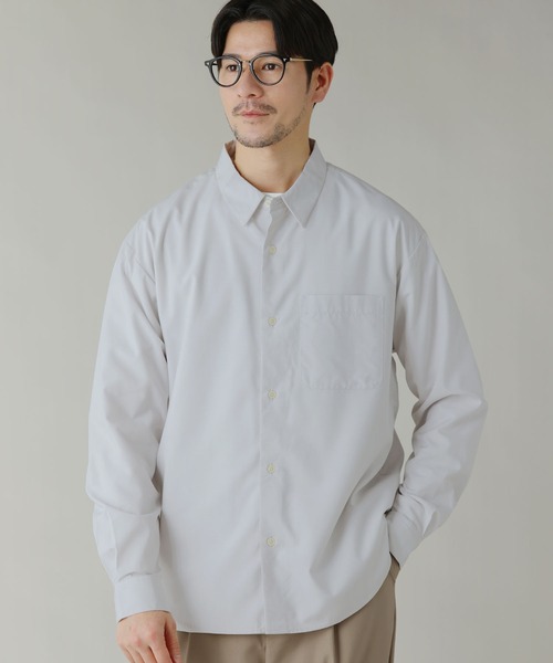 LIL VENDARS（リルヴェンダース）の「Buyer's Select/イージーケアレギュラーカラー長袖シャツ（シャツ/ブラウス・メンズ・ブルー/ブルー系/ホワイト/ライトグレー系・M/L/LL）」の10枚目の写真