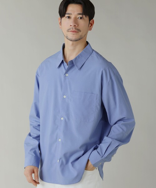 LIL VENDARS（リルヴェンダース）の「Buyer's Select/イージーケアレギュラーカラー長袖シャツ（シャツ/ブラウス・メンズ・ブルー/ブルー系/ホワイト/ライトグレー系・M/L/LL）」の17枚目の写真