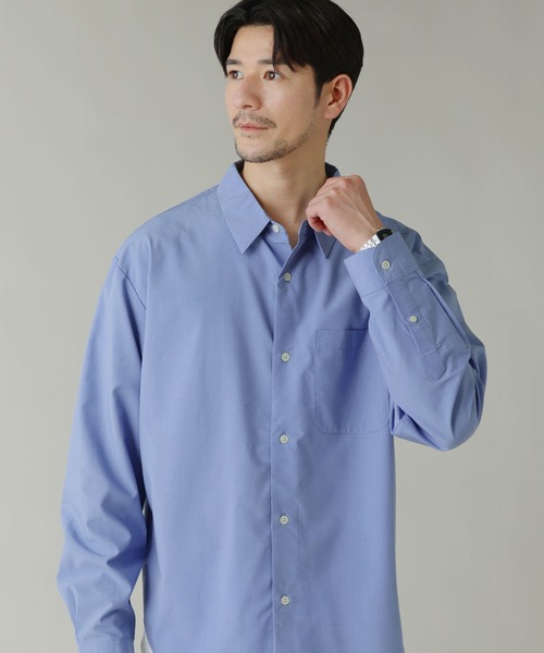 LIL VENDARS（リルヴェンダース）の「Buyer's Select/イージーケアレギュラーカラー長袖シャツ（シャツ/ブラウス・メンズ・ブルー/ブルー系/ホワイト/ライトグレー系・M/L/LL）」の18枚目の写真