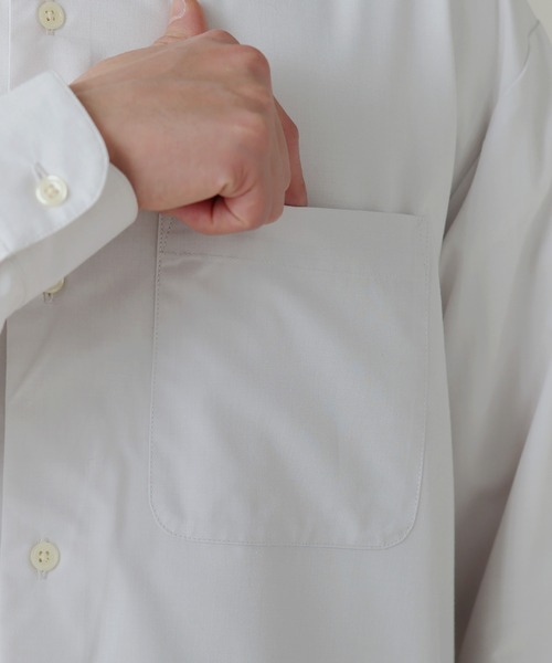 LIL VENDARS（リルヴェンダース）の「Buyer's Select/イージーケアレギュラーカラー長袖シャツ（シャツ/ブラウス・メンズ・ブルー/ブルー系/ホワイト/ライトグレー系・M/L/LL）」の6枚目の写真