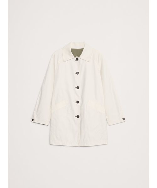 Banana Republic(バナナリパブリック)の「ショート リバーシブル コットン カーコート(ステンカラーコート・レディース・アイボリー・L/M/S/XS)」の10枚目の写真