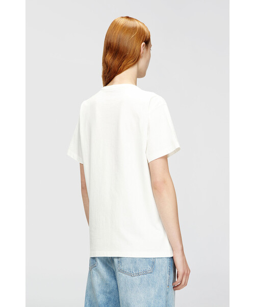 DIESEL(ディーゼル)の「ウィメンズ Tシャツ T-NORMY-OD-S1(Tシャツ/カットソー・レディース・ブラック/ホワイト系その他・SMALL/MEDIUM/LARGE/X-LARGE/X-SMALL)」の4枚目の写真