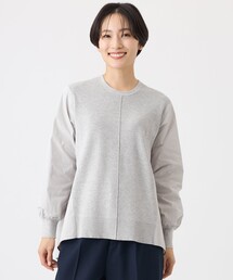 【ウォッシャブル】タフタコンビニットプルオーバー