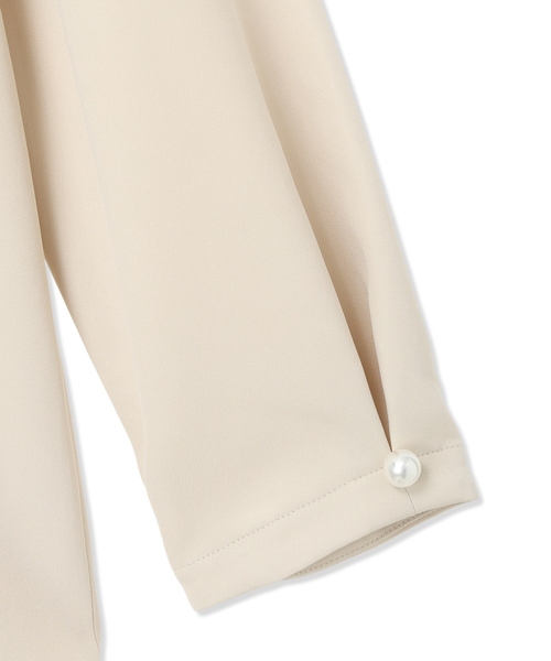 A/C DESIGN BY ALPHA CUBIC（エーシーデザインバイアルファキュービック）の「【セレモニー対応】シフォンレイヤードブラウス【セットアップ可能】（シャツ/ブラウス・レディース・ベージュ/ネイビー・9号/11号/13号）」の21枚目の写真