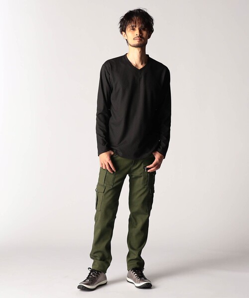 NICOLE CLUB FOR MEN（ニコルクラブフォーメン）の「ガムストレッチ デザインカーゴパンツ（カーゴパンツ・メンズ・ブラック/チャコールグレー/カーキ系・X-LARGE/LARGE/MEDIUM/SMALL）」の19枚目の写真