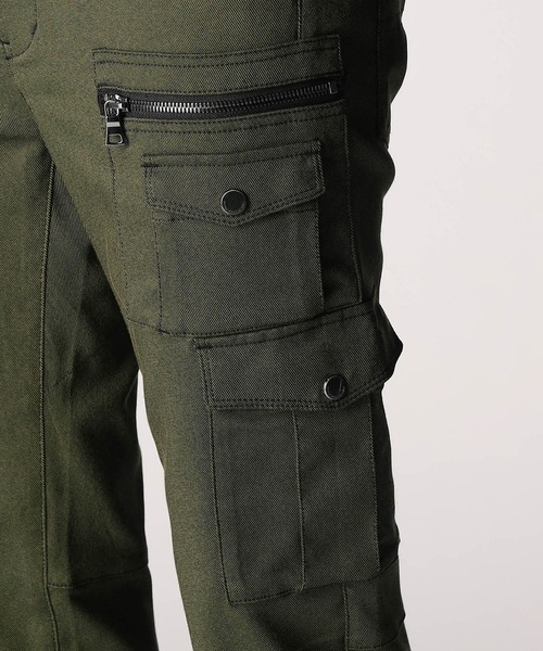 NICOLE CLUB FOR MEN（ニコルクラブフォーメン）の「ガムストレッチ デザインカーゴパンツ（カーゴパンツ・メンズ・ブラック/チャコールグレー/カーキ系・X-LARGE/LARGE/MEDIUM/SMALL）」の13枚目の写真