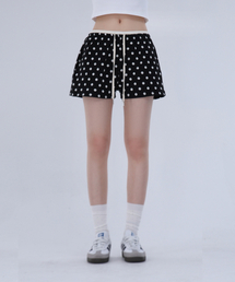 CHICKS（チックス）の「ドットハーフパンツブラック（その他パンツ）」