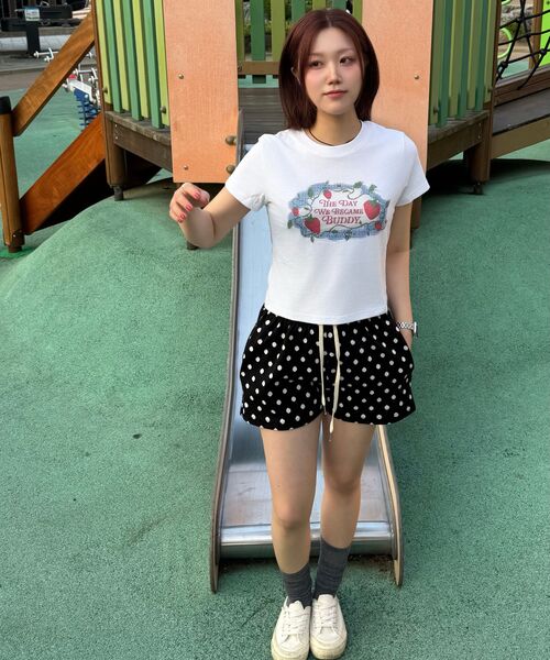 CHICKS(チックス)の「ドットハーフパンツブラック(その他パンツ・レディース・ブラック・FREE)」の5枚目の写真