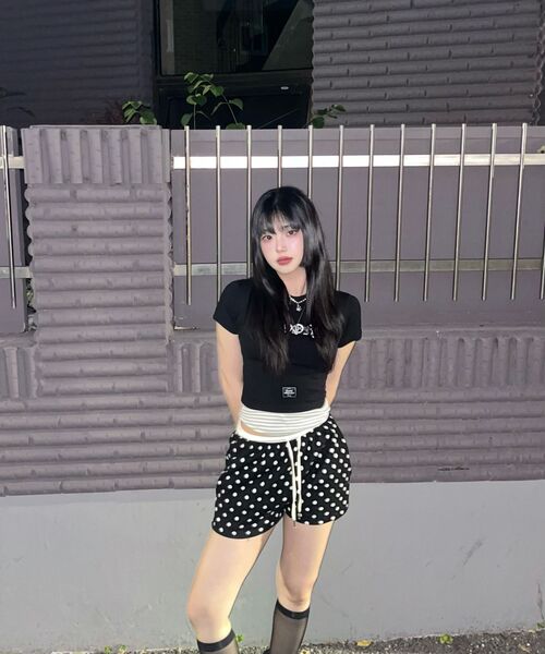 CHICKS(チックス)の「ドットハーフパンツブラック(その他パンツ・レディース・ブラック・FREE)」の8枚目の写真