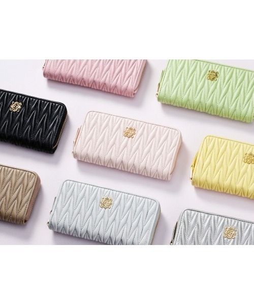 LASIEM(ラシエム)の「小さい長財布 長財布 レディース キルティング 本革 スキミング防止(財布・レディース・ライトブラウン/シルバー/レモンイエロー/ブルー/ブラック/ベビーピンク/ライトグレー/ライトグリーン・FREE)」の11枚目の写真