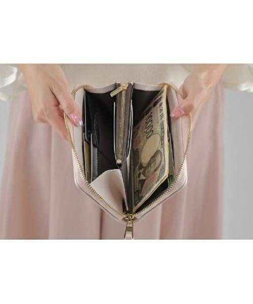 LASIEM(ラシエム)の「小さい長財布 長財布 レディース キルティング 本革 スキミング防止(財布・レディース・ライトブラウン/シルバー/レモンイエロー/ブルー/ブラック/ベビーピンク/ライトグレー/ライトグリーン・FREE)」の20枚目の写真