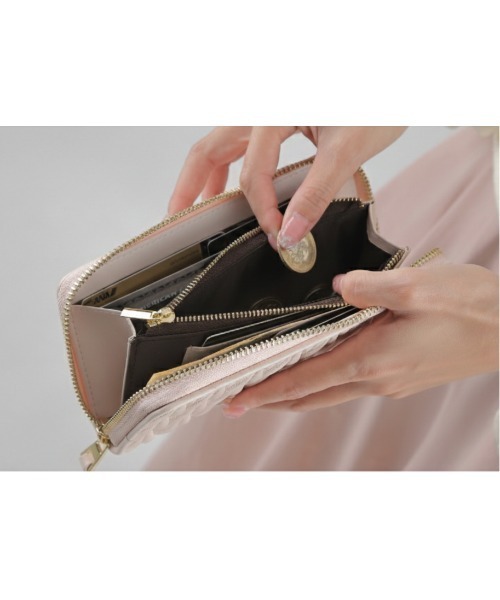 LASIEM(ラシエム)の「小さい長財布 長財布 レディース キルティング 本革 スキミング防止(財布・レディース・ライトブラウン/シルバー/レモンイエロー/ブルー/ブラック/ベビーピンク/ライトグレー/ライトグリーン・FREE)」の21枚目の写真