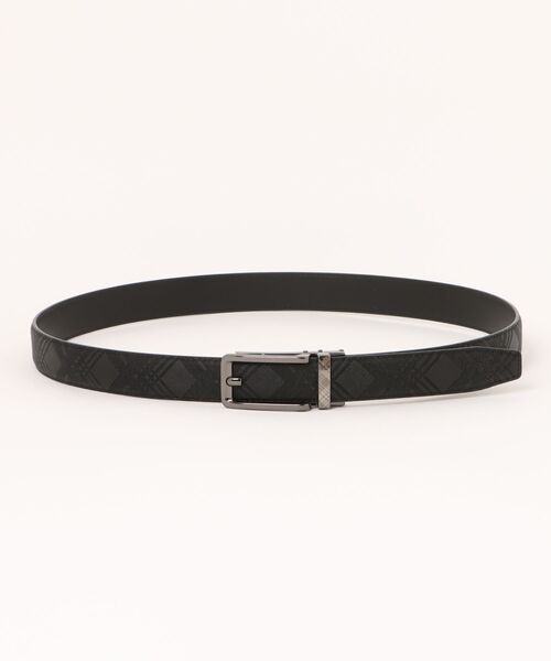 TAKA-Q（タカキュー）の「【アジャストフリー 表牛革】タカキュー エンボスオンエンボス ベルト（ベルト・メンズ・ブラック・FREE）」の6枚目の写真