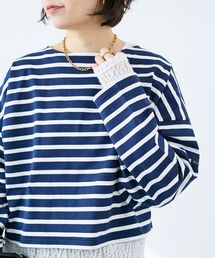 le.coeur blanc | ルミノア ボーダーショートカットソー(Tシャツ/カットソー)