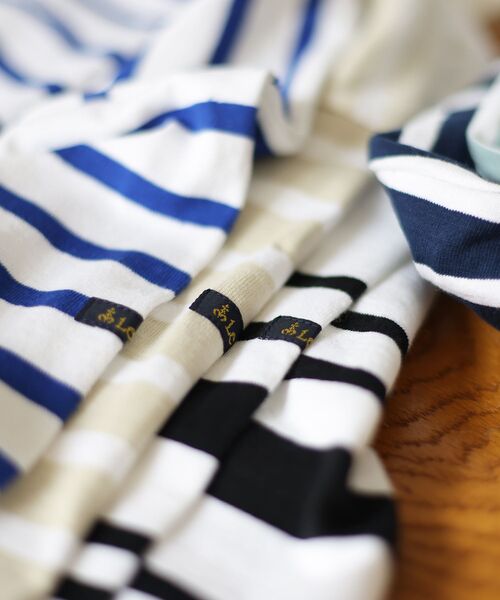 le.coeur blanc（ルクールブラン）の「ルミノア ボーダーショートカットソー（Tシャツ/カットソー・レディース・ブルー系その他4/ブルー系その他3/ブルー系その他2/ベージュ系その他2/ホワイト系その他・38）」の16枚目の写真