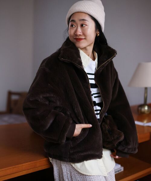 le.coeur blanc（ルクールブラン）の「ルミノア ボーダーショートカットソー（Tシャツ/カットソー・レディース・ブルー系その他4/ブルー系その他3/ブルー系その他2/ベージュ系その他2/ホワイト系その他・38）」の22枚目の写真