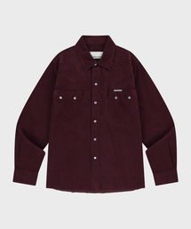 CORDUROY WESTERN SHIRTS BURGUNDY