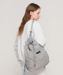 ROIDESROIS（ロワデロワ）の「ドローストリングバックパック (グレー)（バックパック/リュック）」