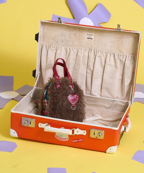 CIAOPANIC（チャオパニック）の「【Me＋Me/ミープラスミー】ハートチャーム付きファーボストンバック（トートバッグ・レディース・ネイビー/ブラウン・ONE SIZE）」の3枚目の写真