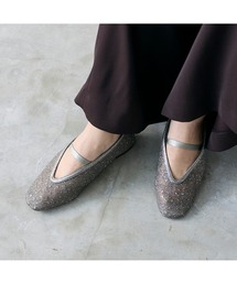 Mode et Jacomo | ストラップチュールフラットパンプス(パンプス)