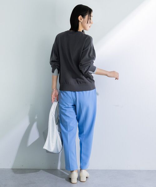 Green　Parks（グリーンパークス）の「アンチピリングレイヤード風ニットプルオーバー（ニット/セーター・レディース・ブルー/アイボリー/ダークグレー/ピンク・FREE）」の8枚目の写真