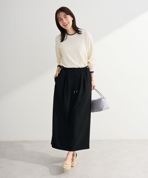 Green　Parks（グリーンパークス）の「アンチピリングレイヤード風ニットプルオーバー（ニット/セーター・レディース・ブルー/アイボリー/ダークグレー/ピンク・FREE）」の14枚目の写真