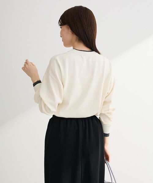 Green　Parks（グリーンパークス）の「アンチピリングレイヤード風ニットプルオーバー（ニット/セーター・レディース・ブルー/アイボリー/ダークグレー/ピンク・FREE）」の18枚目の写真