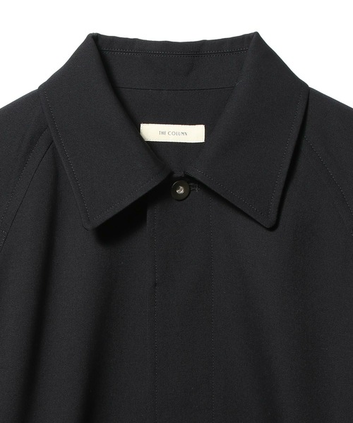COLUMN(コラム)の「COLUMN / ノンミュールウール ツイルバルマカーンコート<THE COLUMN>(ステンカラーコート・メンズ・ネイビー・LARGE/MEDIUM)」の6枚目の写真